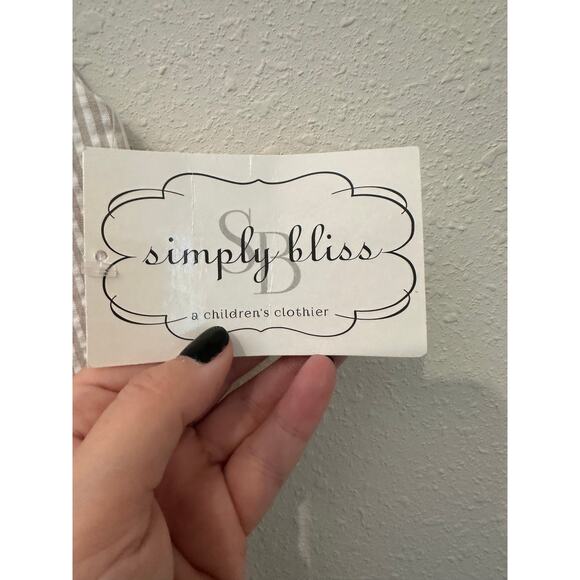 Simply Bliss 2T 100% Cotton Striped Romper - Picture 4 of 7